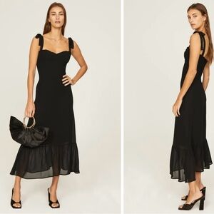 Reformation Nikita Dress Black Sz 4 gently used